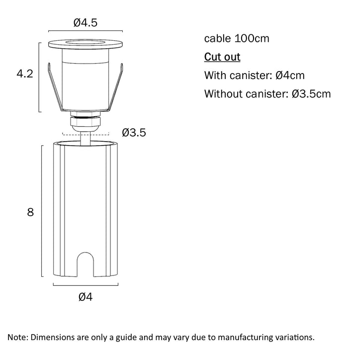 HALON: IP67 Outdoor Inground Stair Lights (Available in Stainless Steel, Antique Brass & Natural Brass)