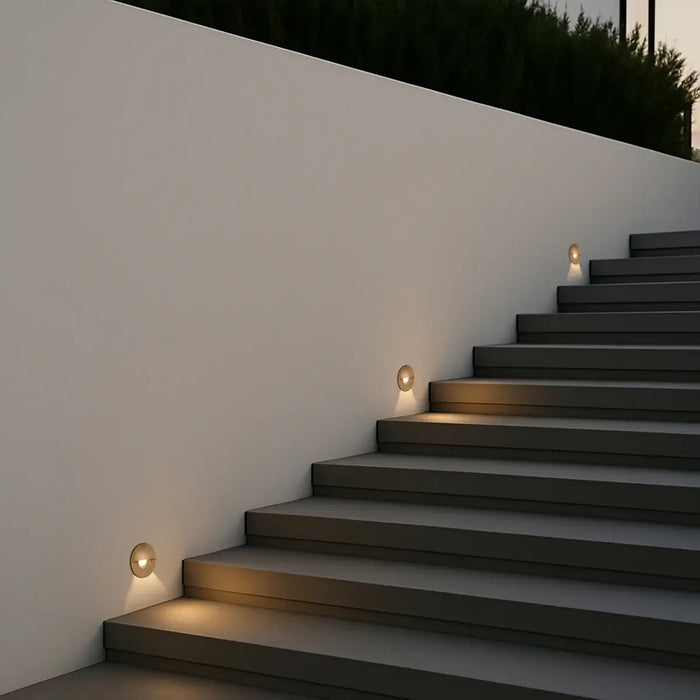 HALON: IP67 Outdoor Step Lights (Available in Stainless Steel, Antique Brass & Natural Brass)