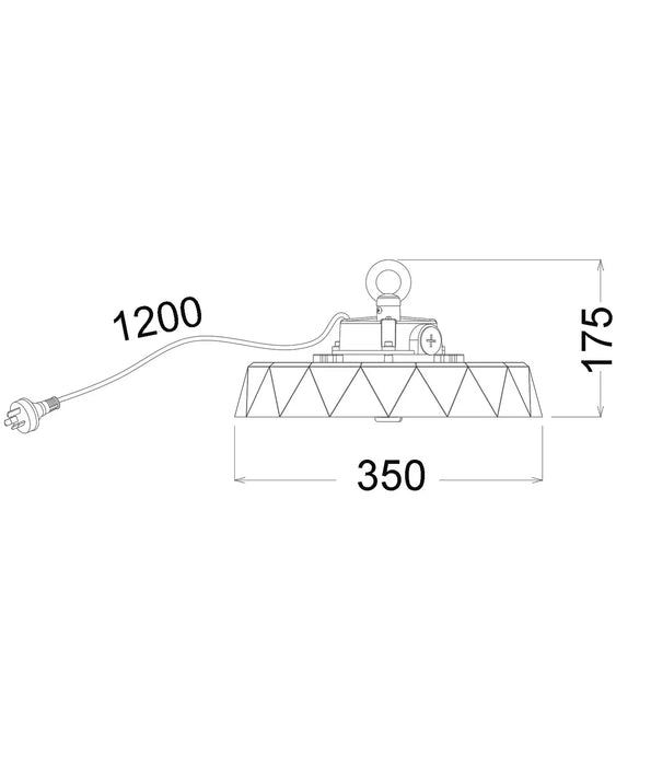 HIBTRI2: IP65 LED Power Switchable Tri-CCT High Bay (Sensor Available)