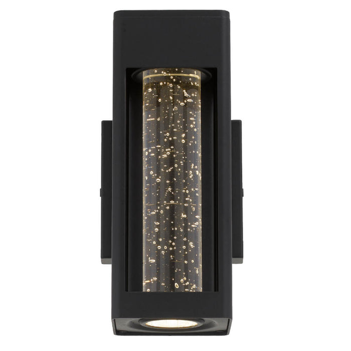 HOLLIS: IP44 LED Outdoor Wall Light with Stylish Glass Bubble/Seed Design (available in Black & White, 25cm & 55cm)