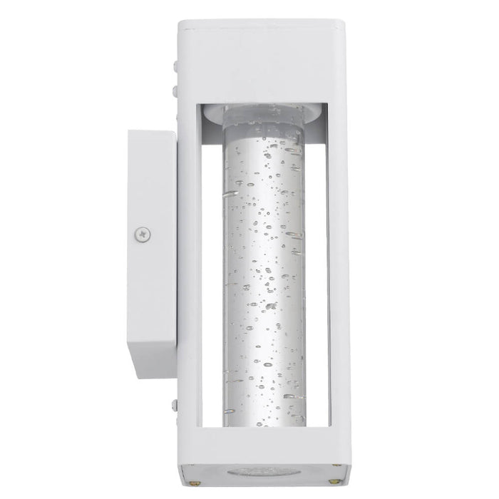 HOLLIS: IP44 LED Outdoor Wall Light with Stylish Glass Bubble/Seed Design (available in Black & White, 25cm & 55cm)