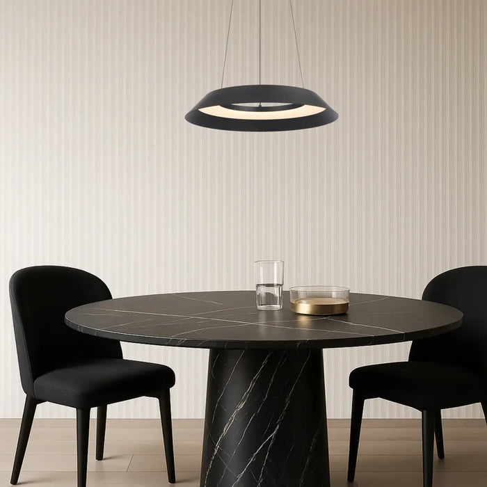 HOVIN: Modern Minimalist LED Pendant Light (Available in Black & White | 43cm & 58cm)