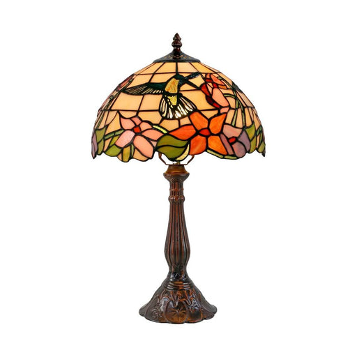 G&G Bros HUMMINGBIRD: Large Leadlight Table Lamp
