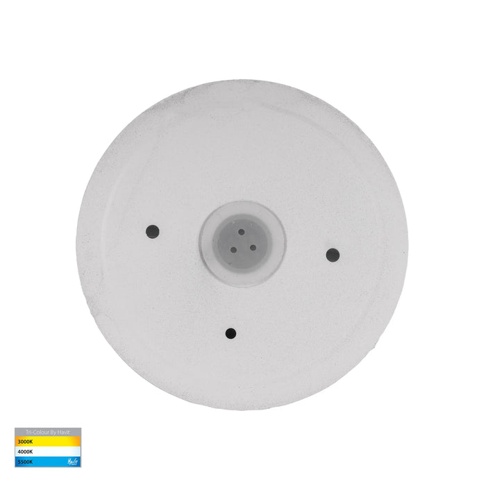 Veko White Step Lights with Eyelid 240V AC or 12V DC