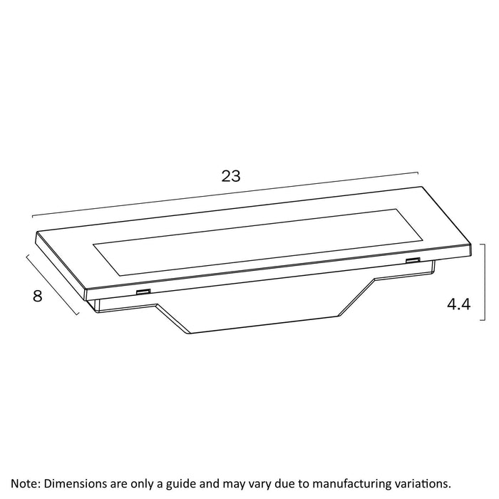 INGAR: Black Rectangular Outdoor Wall Light
