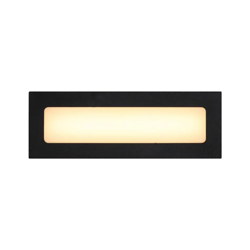 Telbix INGAR: Black Rectangular Outdoor Wall Light