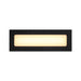 Telbix INGAR: Black Rectangular Outdoor Wall Light