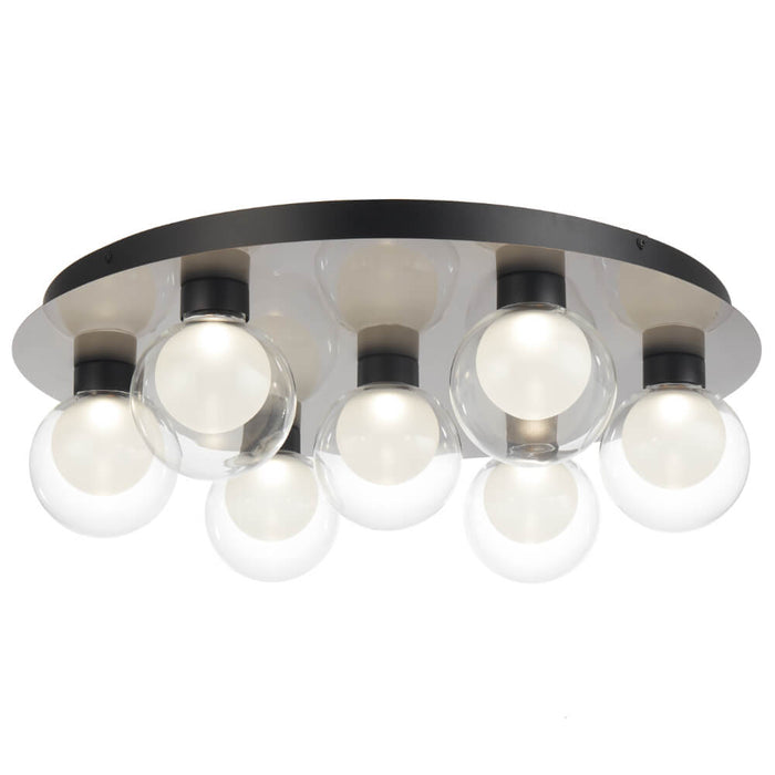 INVAR: Modern 7 Light Close to Ceiling Pendant