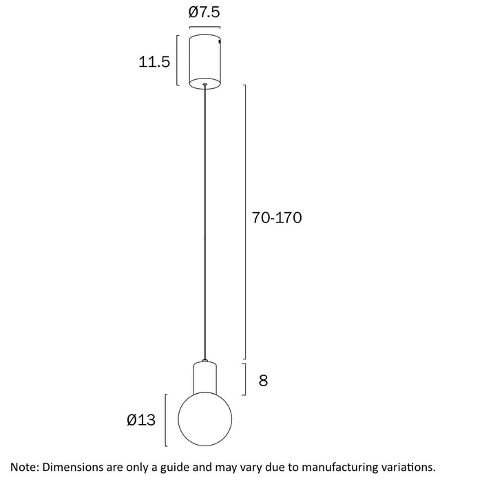 INVAR: Modern 1 Light Bar Pendant Light
