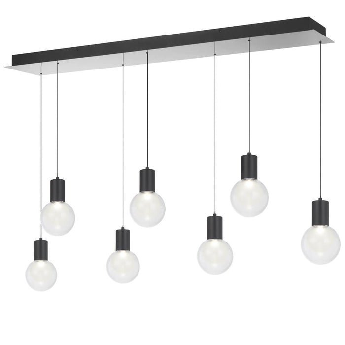 INVAR: Modern 7 Light Linear Bar Pendant Light