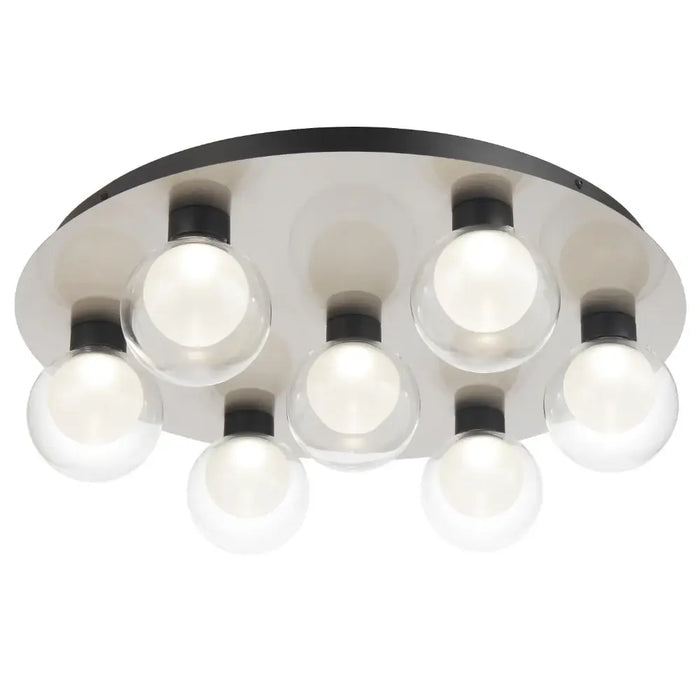 INVAR: Modern 7 Light Close to Ceiling Pendant