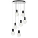 Telbix INVAR: Modern Minimalist 7 Light Pendant