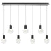 Telbix INVAR: Modern 7 Light Linear Bar Pendant Light