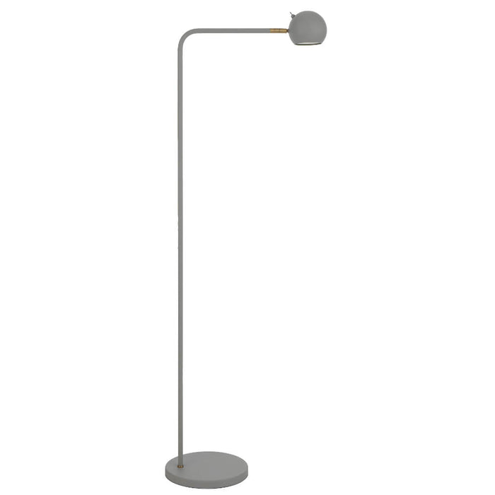 JEREMY: Modern Metal Floor Lamp with 360-degree Rotatable Lamp Head (Available in Black & Grey)