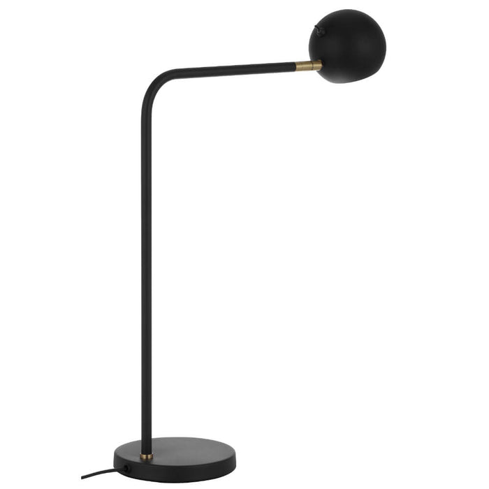 JEREMY: Modern Metal Table Lamp with 360-degree Rotatable Lamp Head (Available in Black & Grey)