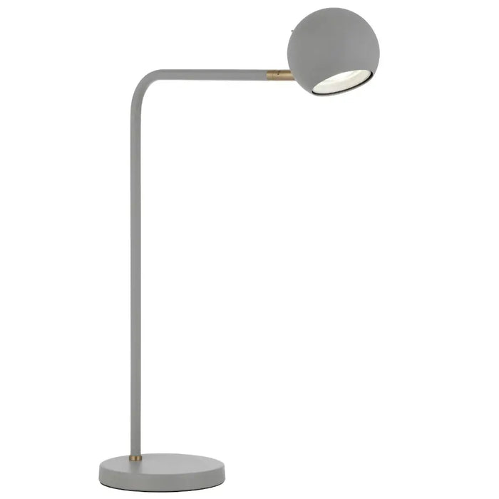 JEREMY: Modern Metal Table Lamp with 360-degree Rotatable Lamp Head (Available in Black & Grey)