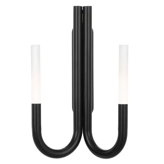 JOSHUA: 40cm 2 Light LED Interior Wall Light (Available in Black & Gold)