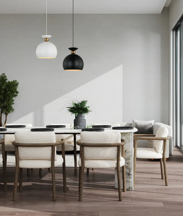 KANSI: Wine Glass Shape Interior Pendant Lights (Available in Matte White & Matte Black)