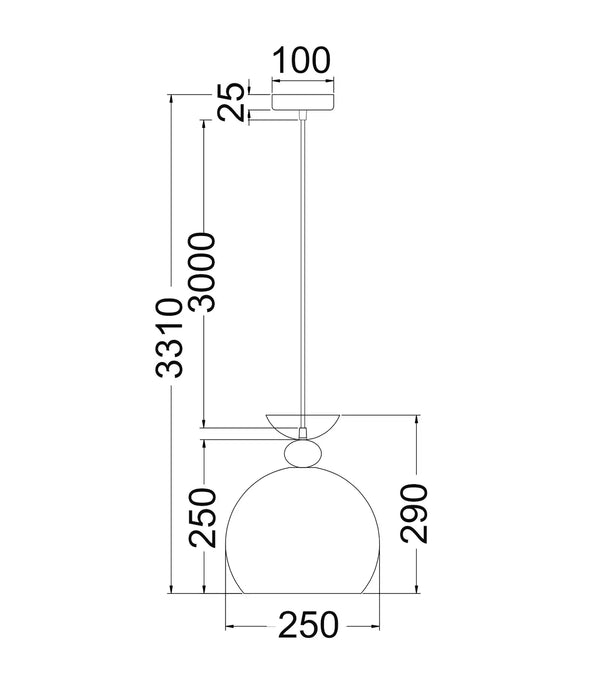 KANSI: Wine Glass Shape Interior Pendant Lights (Available in Matte White & Matte Black)