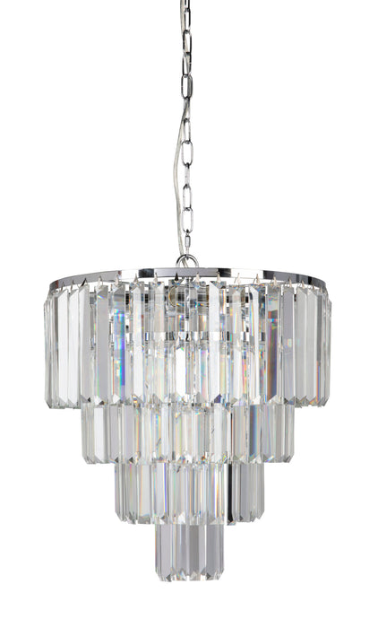 KARINA-50 Modern Chrome Crystal Pendant Chandelier