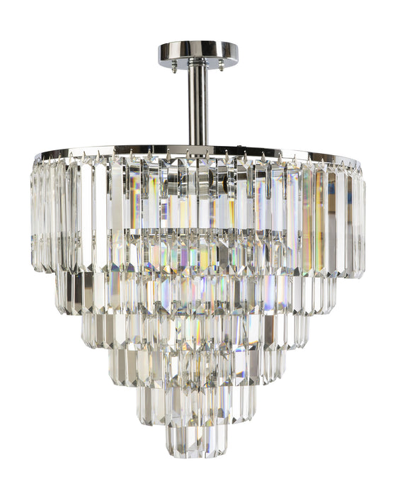 KARINA-65 Chrome CTC Crystal Pendant Chandelier