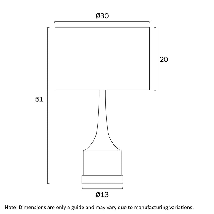 KAROS: Antique Gold Table Lamp with Beige Drum Shade