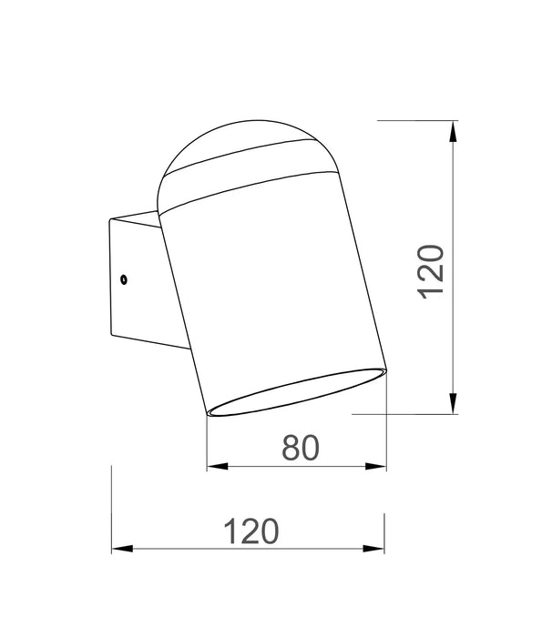 KEILA: IP65 Exterior Oval Surface Mounted Wall Lights (Available in Black & White)