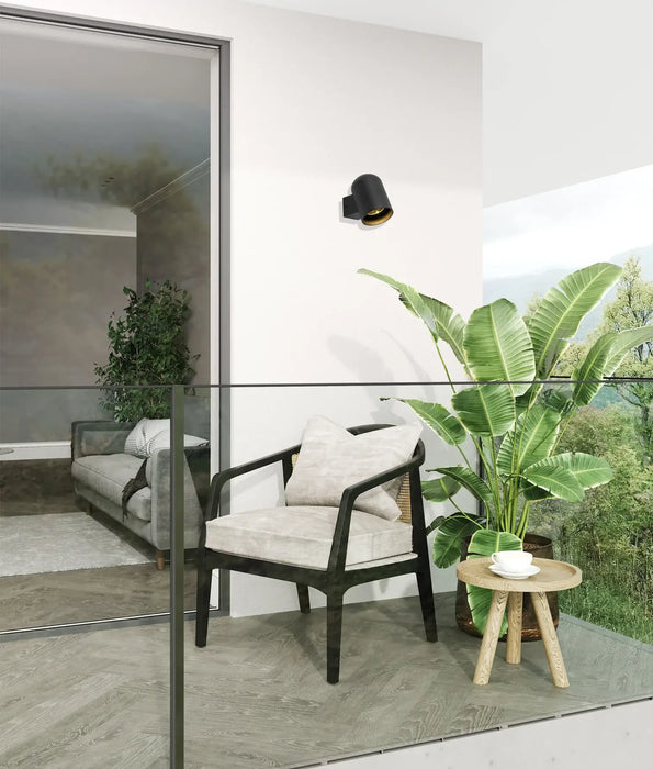 KEILA: IP65 Exterior Oval Surface Mounted Wall Lights (Available in Black & White)