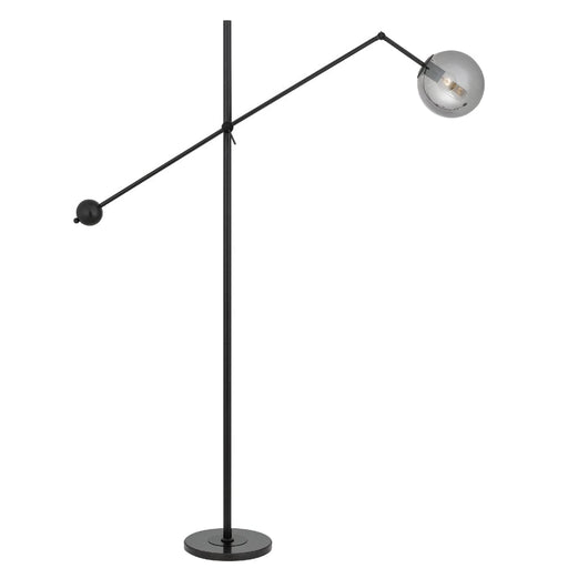 Telbix KEMI Floor Lamp with Marble Base and Glass Shade (avail in Black and Gold)