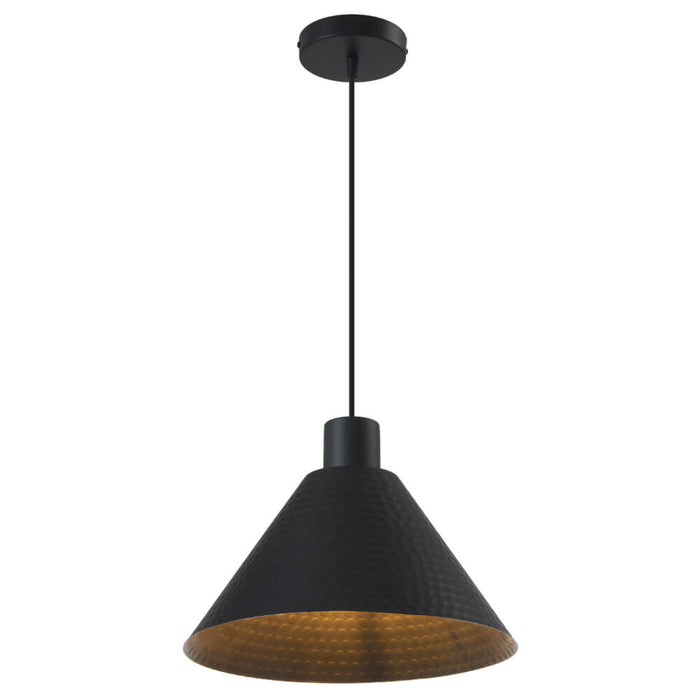 KESTRA: Minimalist Textured Iron Pendant Light (Available in Black & White , 32cm & 43cm)