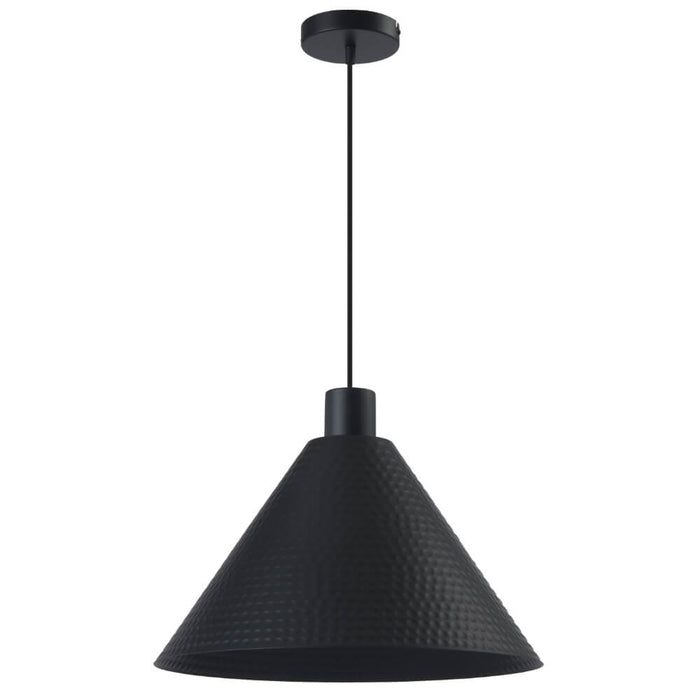 KESTRA: Minimalist Textured Iron Pendant Light (Available in Black & White , 32cm & 43cm)