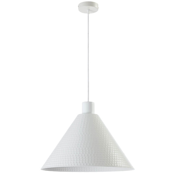 KESTRA: Minimalist Textured Iron Pendant Light (Available in Black & White , 32cm & 43cm)