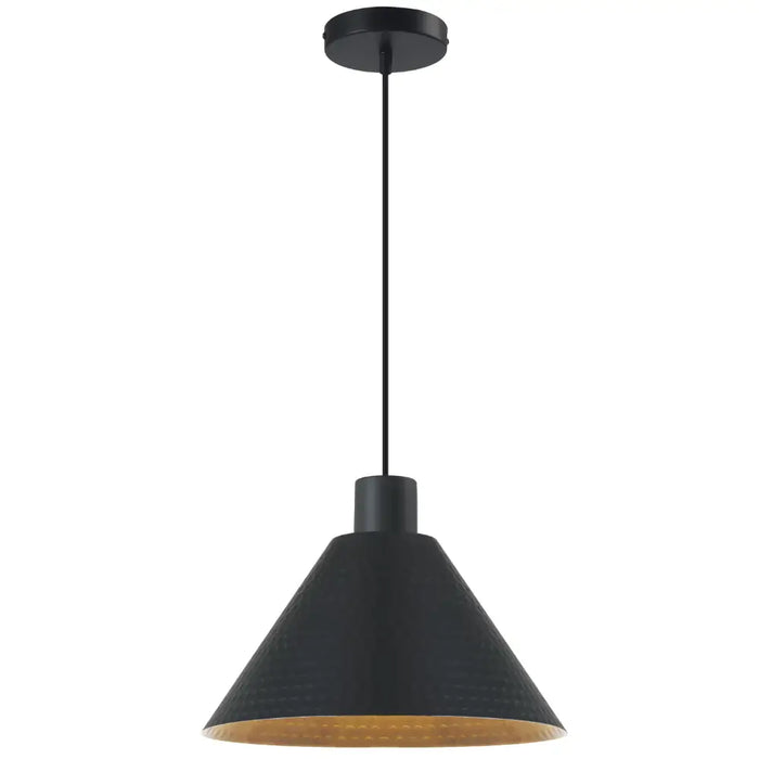 KESTRA: Minimalist Textured Iron Pendant Light (Available in Black & White , 32cm & 43cm)