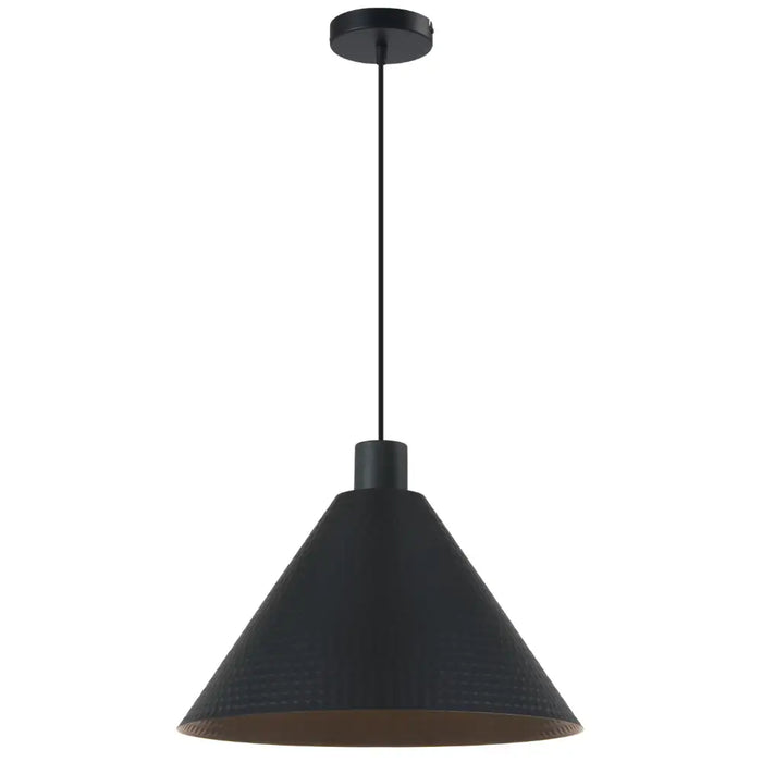 KESTRA: Minimalist Textured Iron Pendant Light (Available in Black & White , 32cm & 43cm)