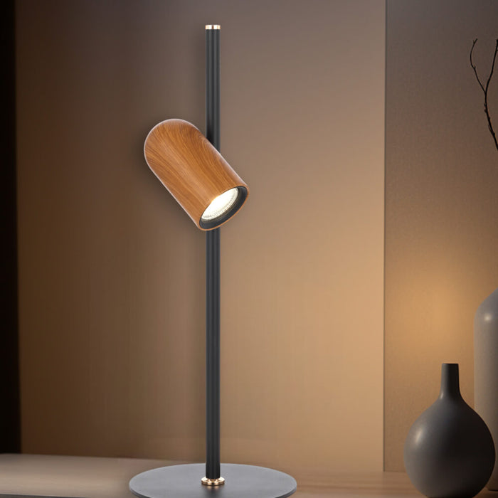 KINDLE: Black Table Lamp with Adjustable Shades