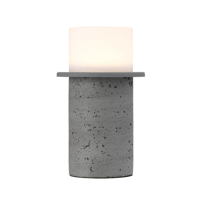 KOLISA: Cast Stone LED Table Lamp (Available in Beige, Grey & White