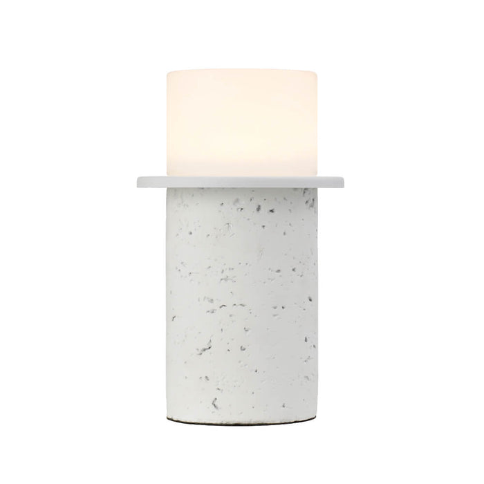 KOLISA: Cast Stone LED Table Lamp (Available in Beige, Grey & White