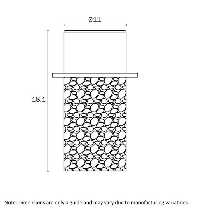 KOLISA: Cast Stone LED Table Lamp (Available in Beige, Grey & White