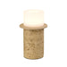 KOLISA: Cast Stone LED Table Lamp (Available in Beige, Grey & White