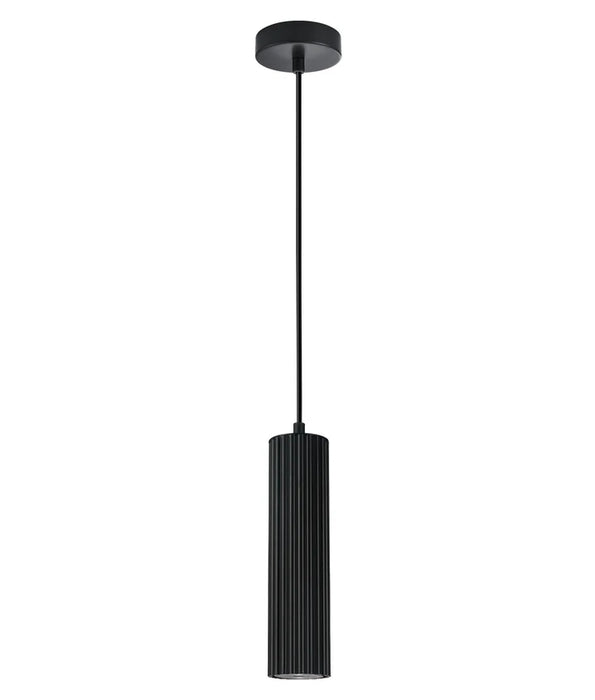 KOLONNE: Interior GU10 Ribbed Cylinder Pendant Lights