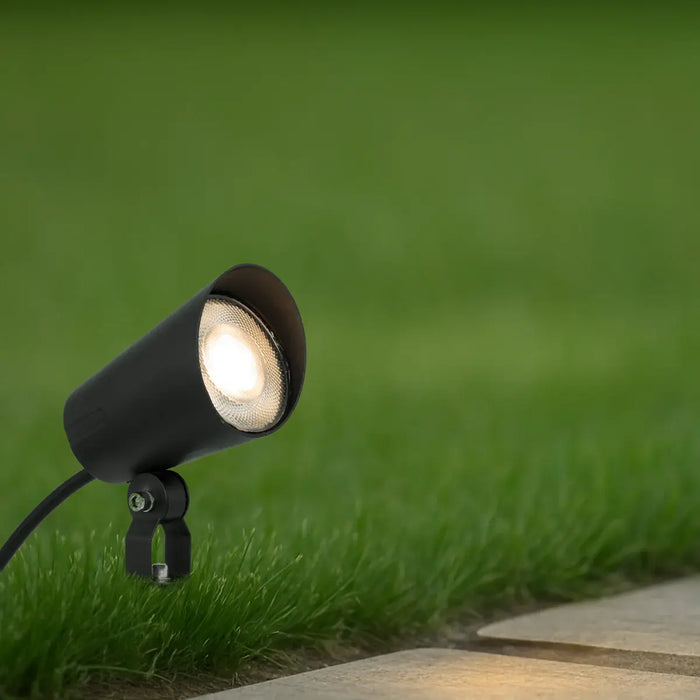 KRILUX: Black 24V Exterior LED Garden Spike Spot Light (Available in 7W & 12W)