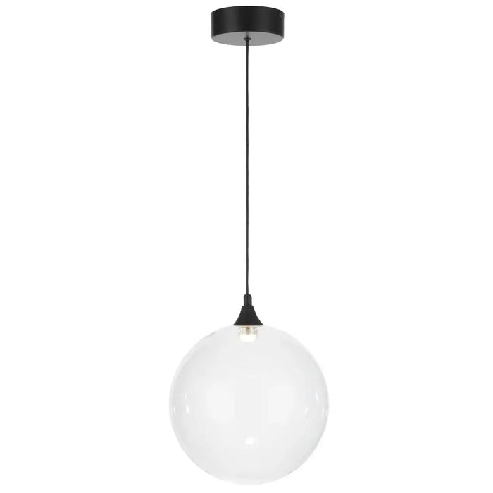 KUPLA: Minimalist 1 Light Glass Pendant Light (Available in Smoke, Clear & Champagne)