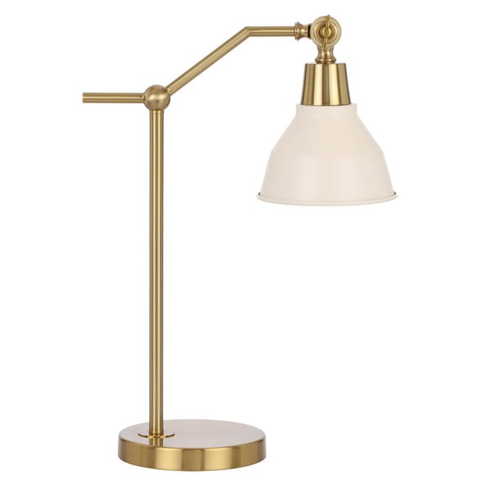 KYLAN: Metal Table Lamp With Tiltable Shade (Available in 2 Sizes, Black & Antique Gold)