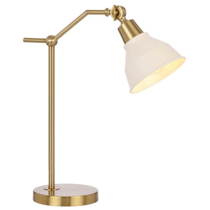 KYLAN: Metal Table Lamp With Tiltable Shade (Available in 2 Sizes, Black & Antique Gold)