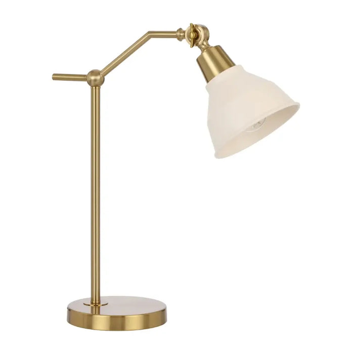 KYLAN: Metal Table Lamp With Tiltable Shade (Available in 2 Sizes, Black & Antique Gold)