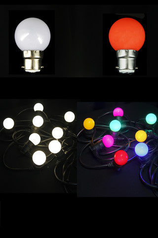 Fancy Round B22 G45 LED Festoon Bulb (Plastic Cover)