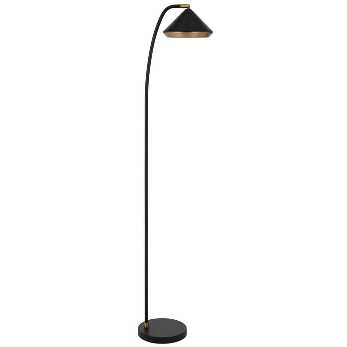 LARSON: Scandinavian Style Metal Floor Lamp (Available in Black, Brass & White)
