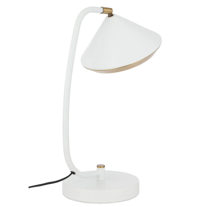 LARSON: Scandinavian Style Metal Table Lamp (Available in Black, Brass & White)