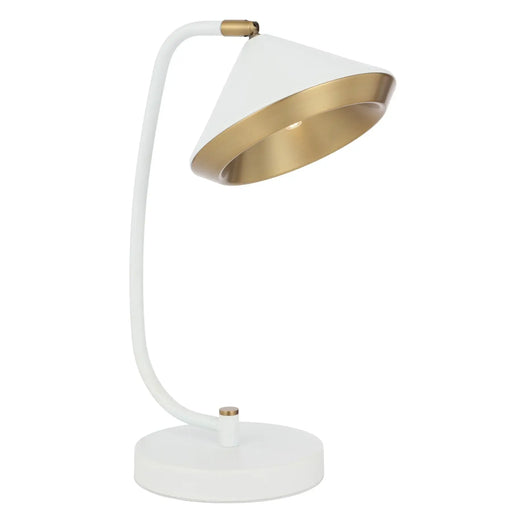 Telbix LARSON: Scandinavian Style Metal Table Lamp (Available in Black, Brass & White)