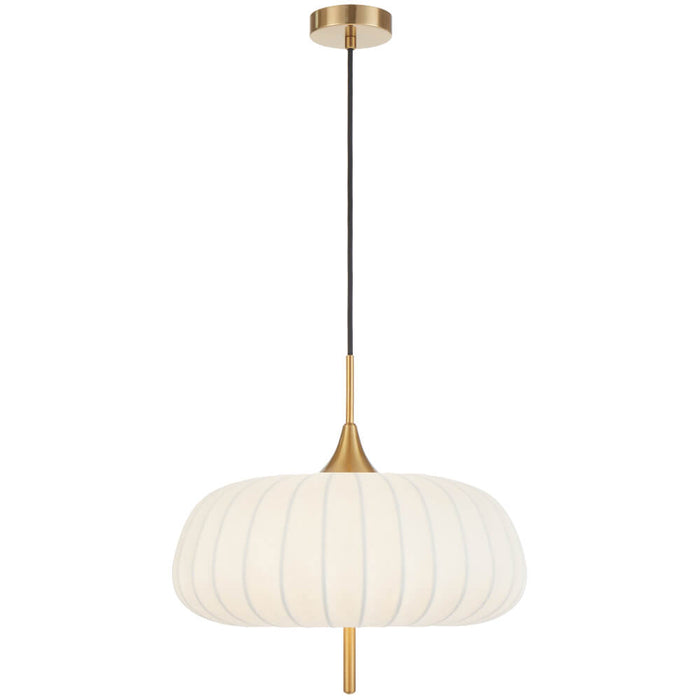 LASIAN: Antique Gold Pendant Light with White Molded Resin Shades (Available in 30cm & 40cm)